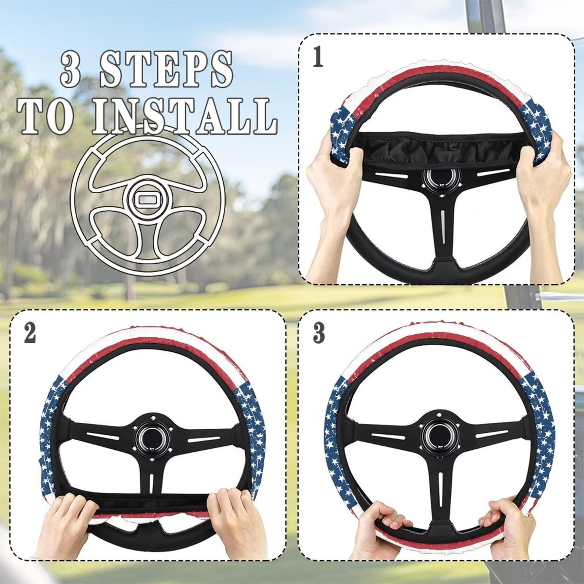 Mintulipy interior decoration accessory for golf carts with enhanced look.