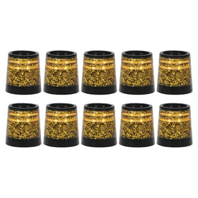 MiOYOOW gold golf iron ferrules guard clubs with stylish protection.