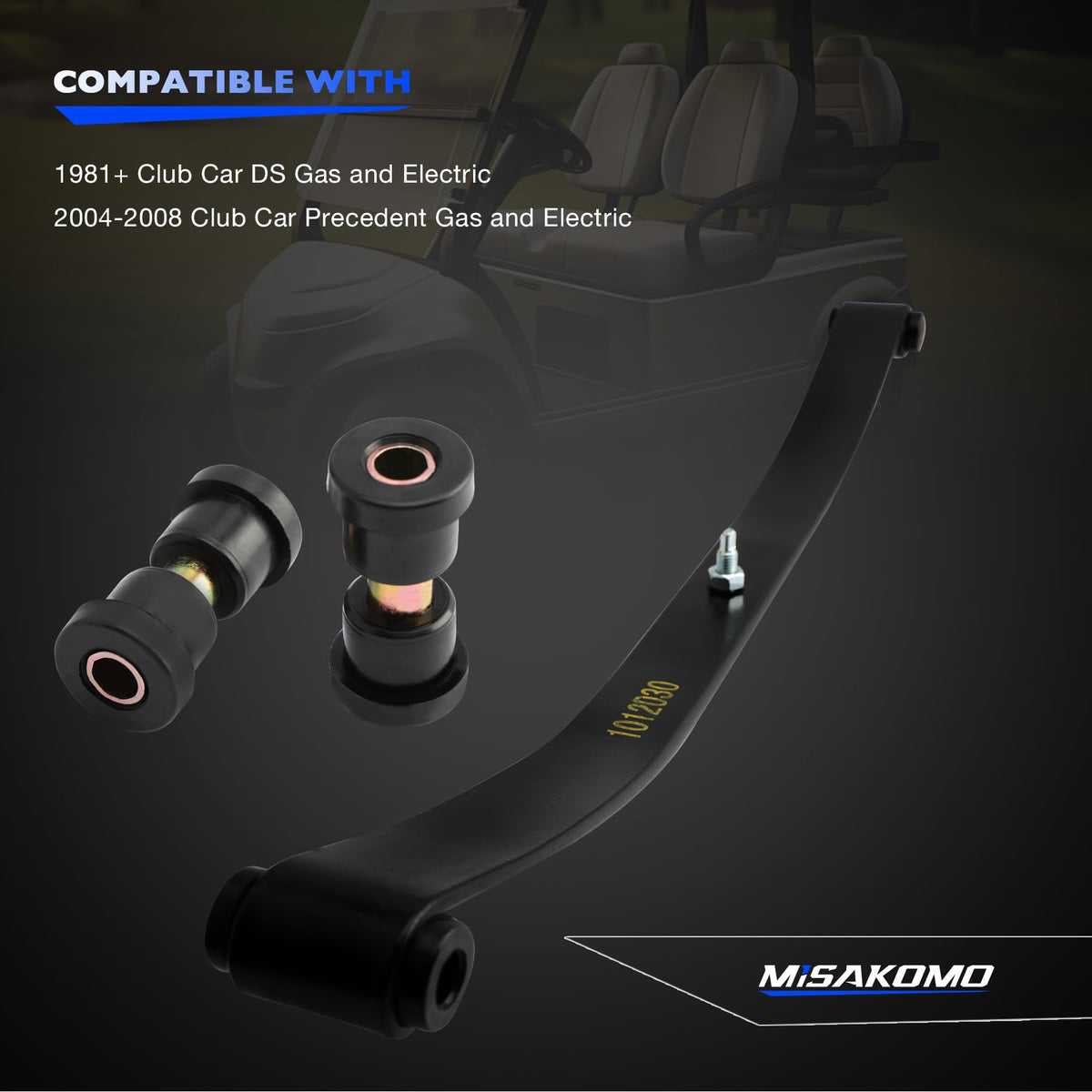 Misakomo carbon steel spring provides strength with corrosion protection.