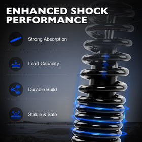 Misakomo corrosion-resistant black shocks withstand all-weather golf course use.