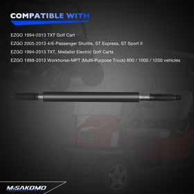 Misakomo EZGO axle shaft 16-3-4-inch ensures OEM-like compatibility.