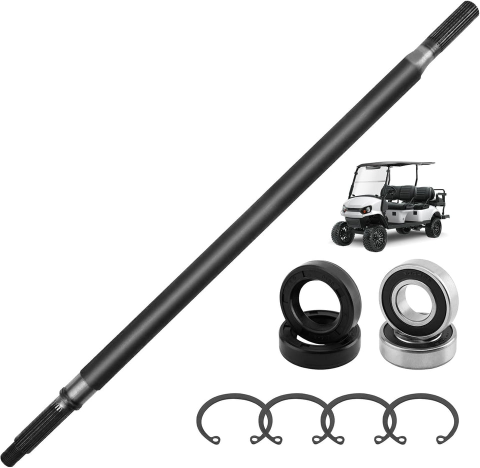 Misakomo EZGO rear axle bearing kit, driver-side left, 23-7-8 inch splined for smoother spin