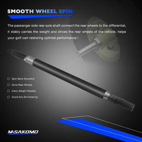 Misakomo EZGO axle bearing seals set protects bearings from dust.