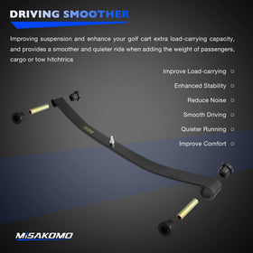 Misakomo front leaf spring kit for Precedent models enhances handling and comfort.
