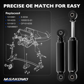 Misakomo front shock absorber damper body with reinforced construction for durability