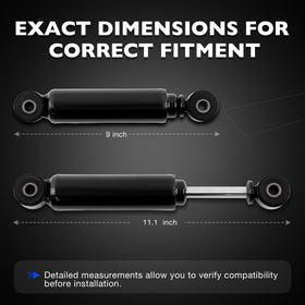 Misakomo front shock absorber with bolts supports straightforward bolt-on fit