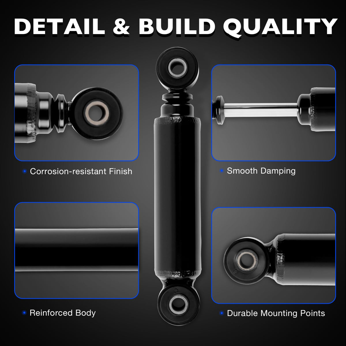 Misakomo front shock absorber for Club Car Precedent front assembly improves handling