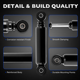 Misakomo front shock absorber for Club Car Precedent front assembly improves handling