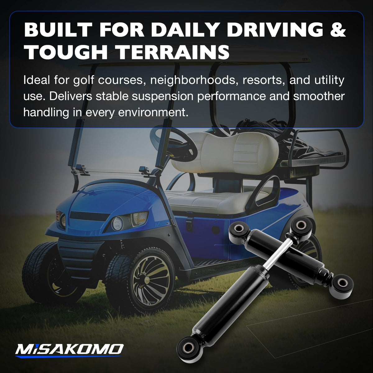 Misakomo reinforced front shock body designed for durable daily use