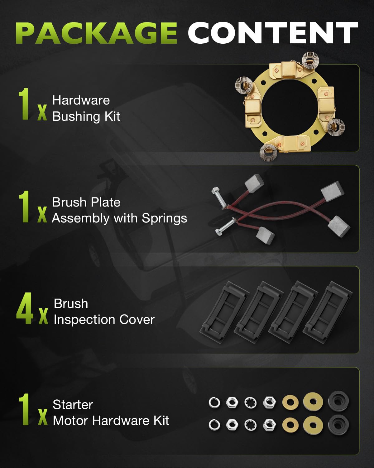 Misakomo golf cart starter repair kit simplifies maintenance