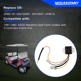 Close-up of Misakomo EZGO Marathon 2-cycle ignitor showing durable build