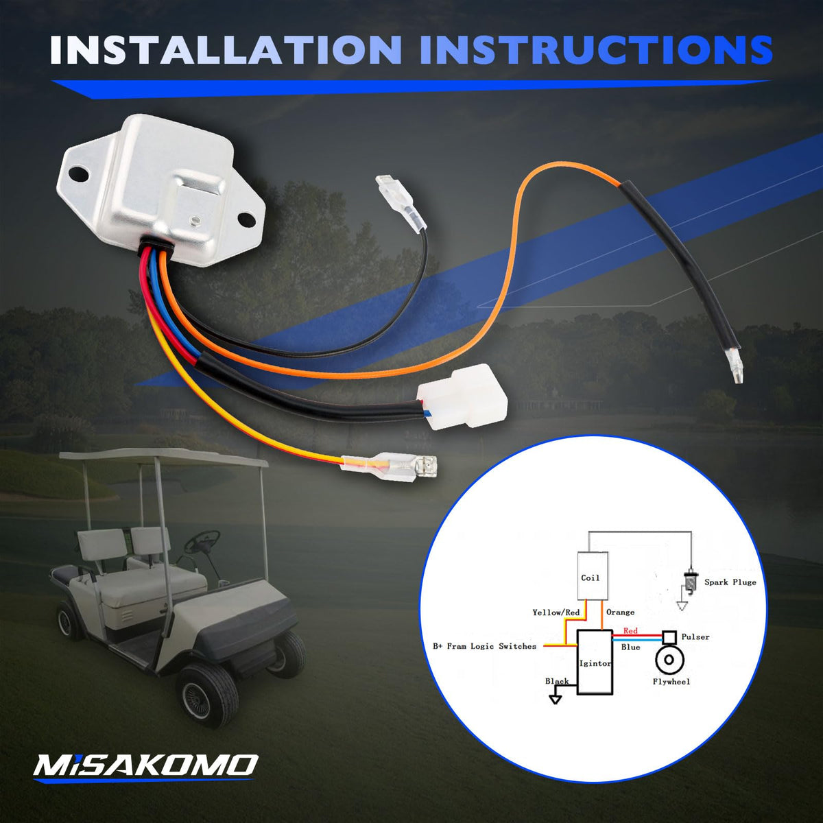 Misakomo ignitor replacing 24881-G1 on EZGO Marathon for smoother starts