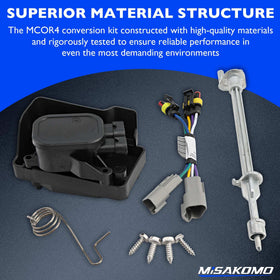 Misakomo pivot rod weldment aids reliable throttle linkage.