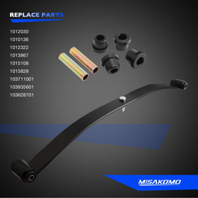 Misakomo quiet-smooth ride from front-spring upgrade during passenger loads.