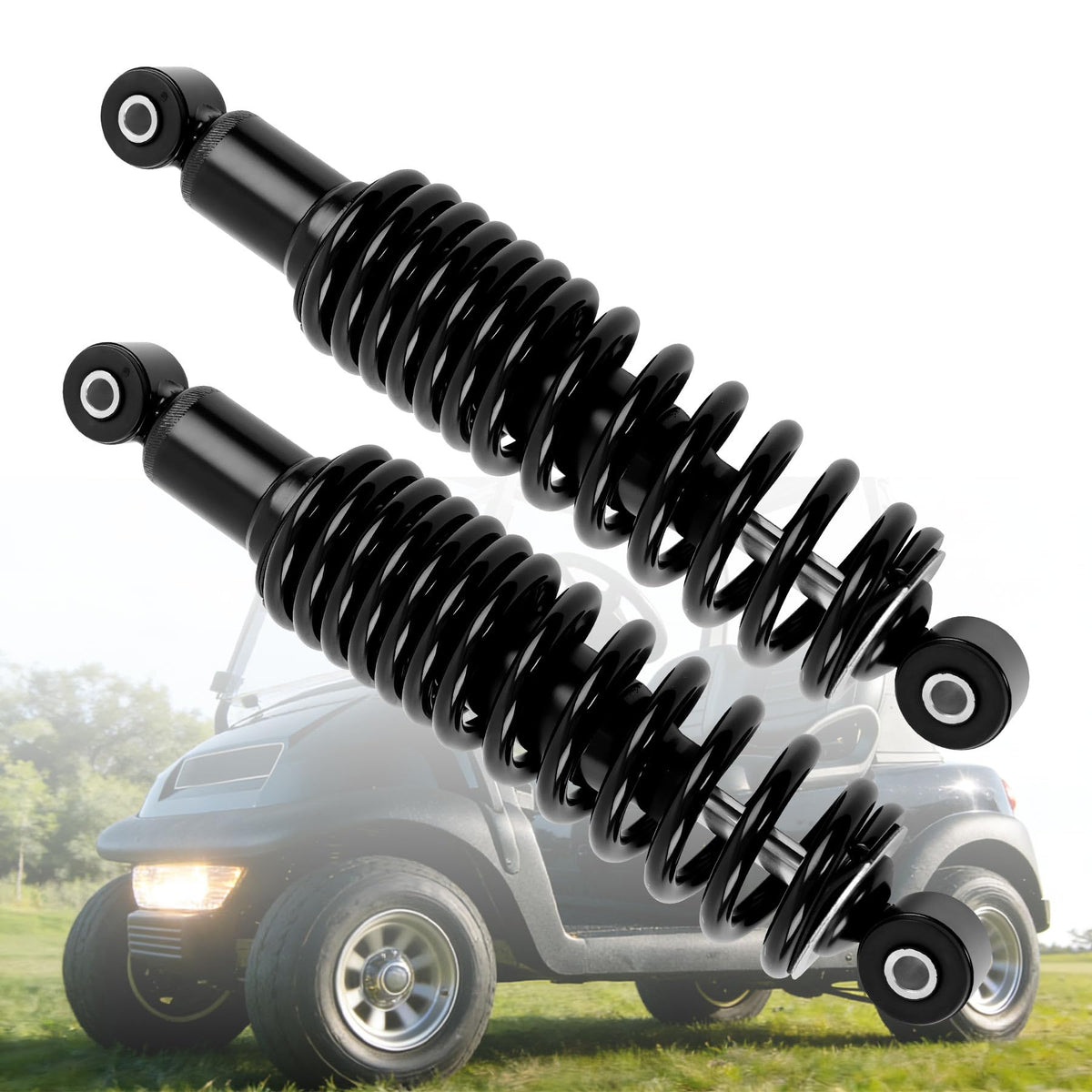 Misakomo rear shock absorbers with springs improve stability for smoother rides on rough terrain.