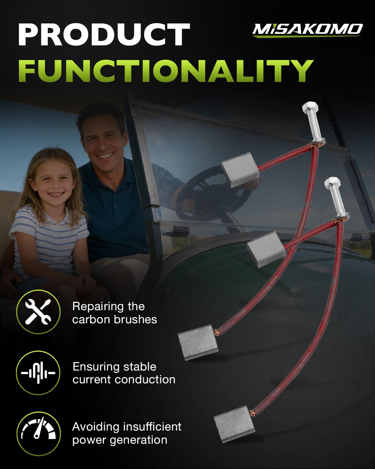 Misakomo durable assembly supports long-lasting golf cart performance