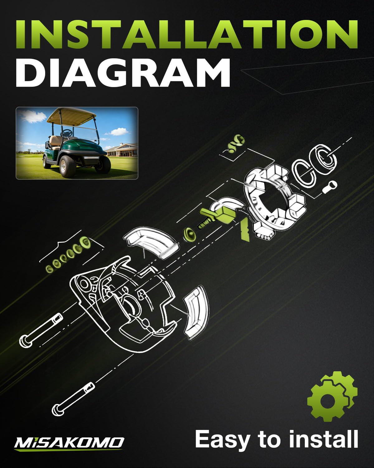 Misakomo Tempo starter kit for 2018-up Tempo golf carts