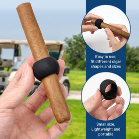 Mitra golf cart phone holder closeup shows sturdy construction.
