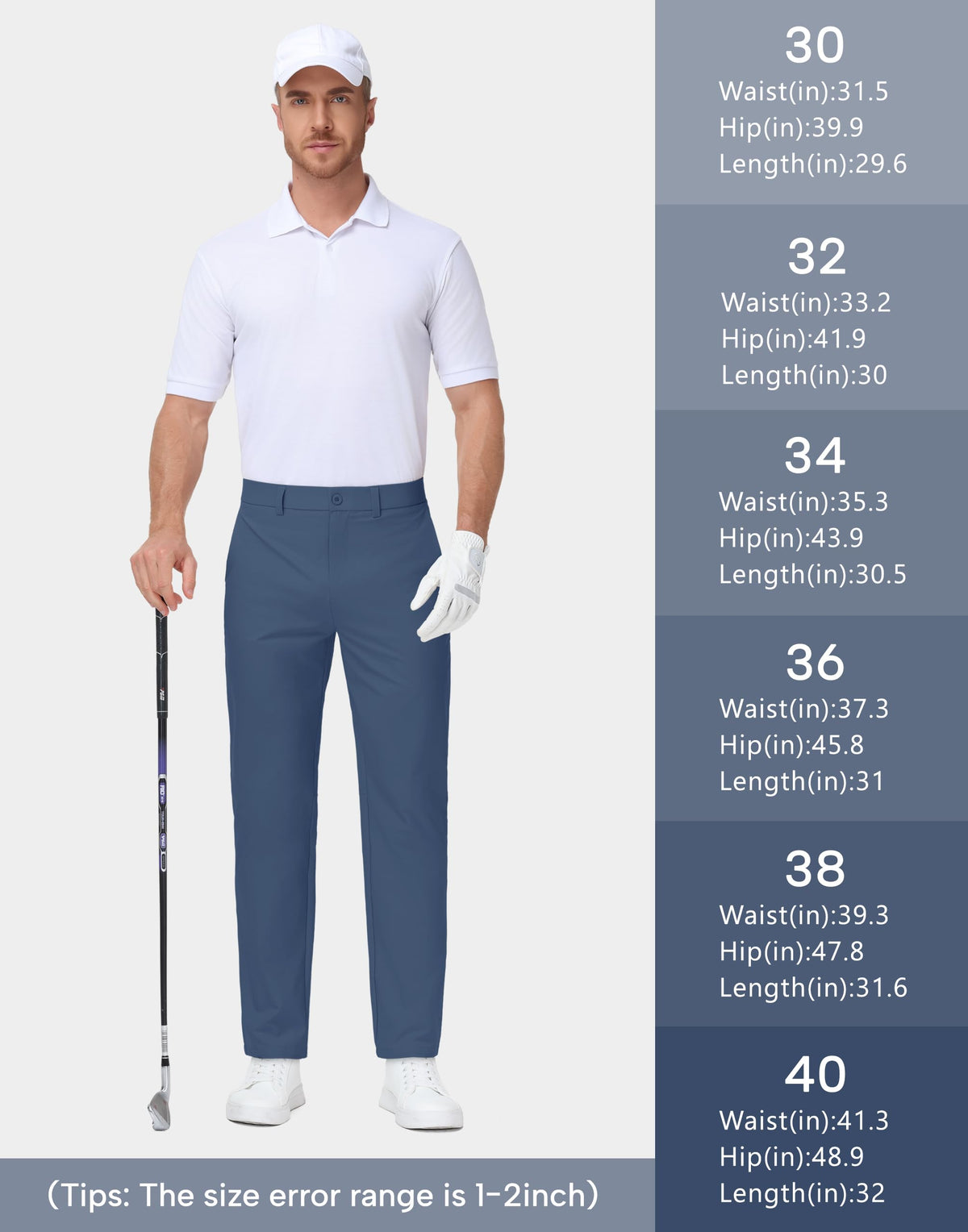 MIVEI mens golf pants versatile daily wear from course to office.