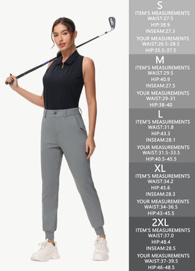 MIVEI women's stretch golf joggers styled for travel and daily wear