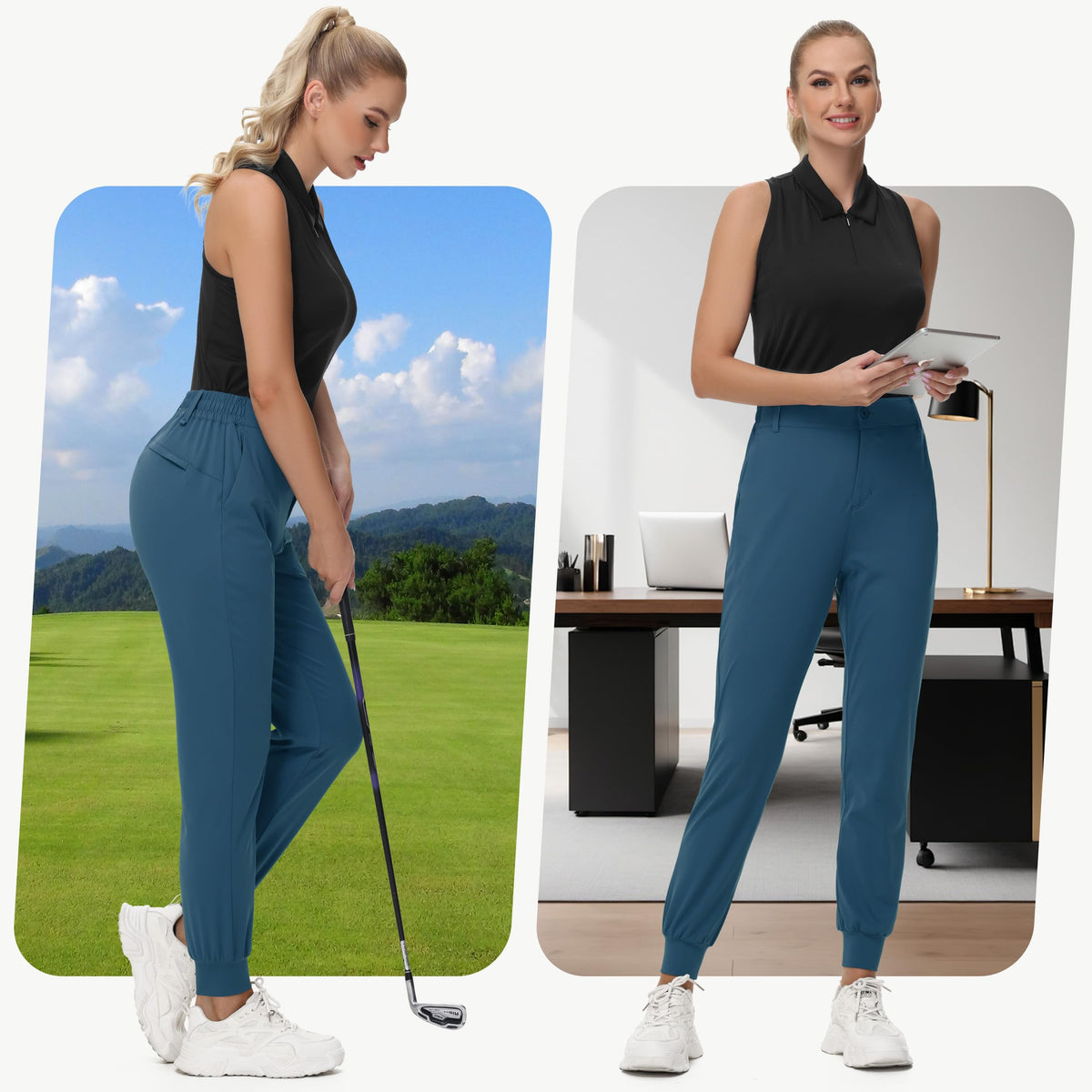 MIVEI slim-fit tapered joggers offer versatile style for casual and athletic wear.
