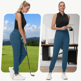 MIVEI slim-fit stretch joggers styled for versatile wear