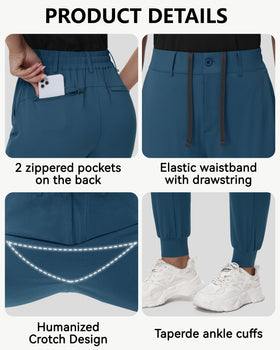 MIVEI golf joggers with zipper pockets for secure storage during rounds