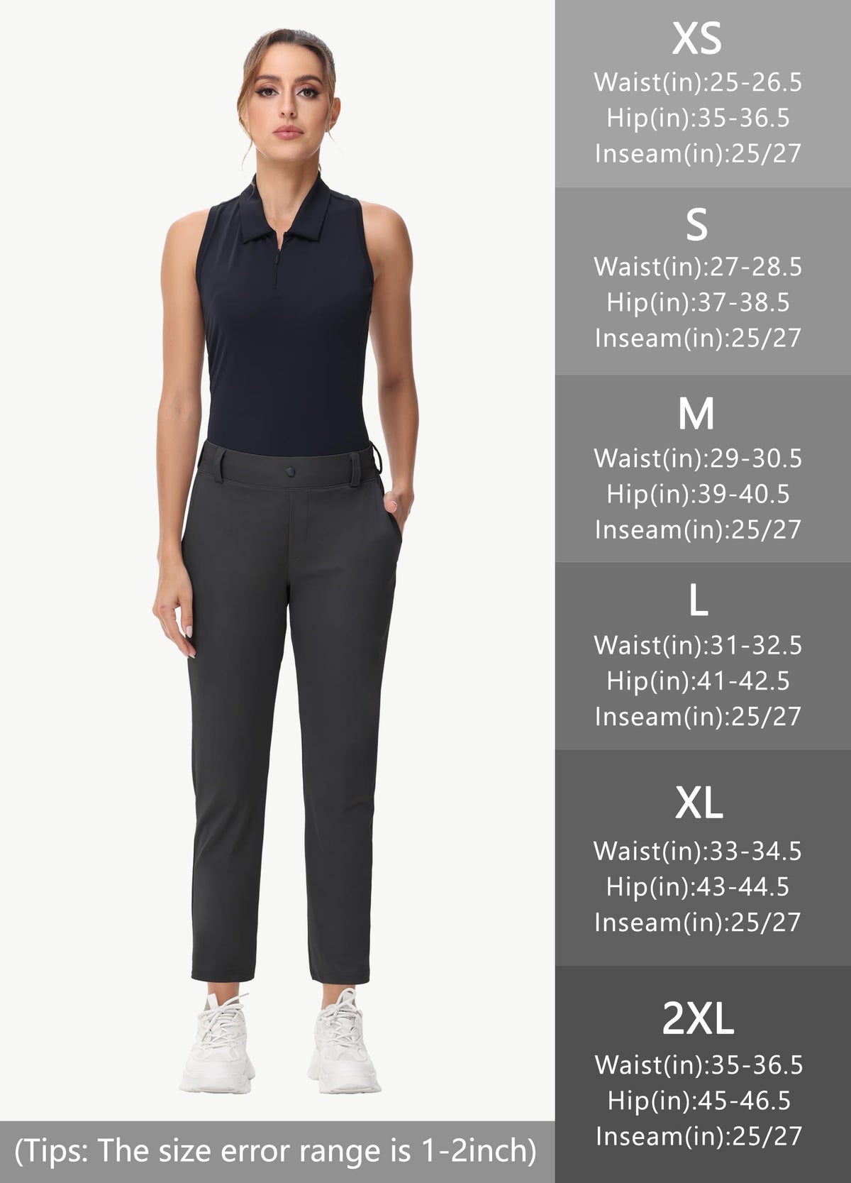 MIVEI women's stretch golf pant versatile for work, travel, or casual wear.