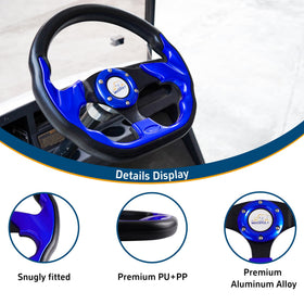 Mixopoly aluminium core steering wheel with PU cover for durability and heat resistance.