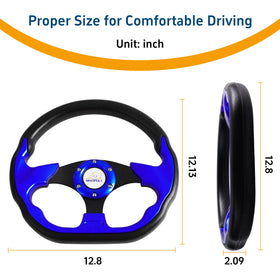 Mixopoly 12.5-inch wheel with easy installation and included hardware.