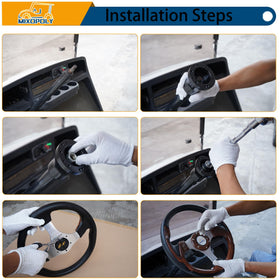 Mixopoly 12.5-inch wheel reduces hand fatigue during long drives.