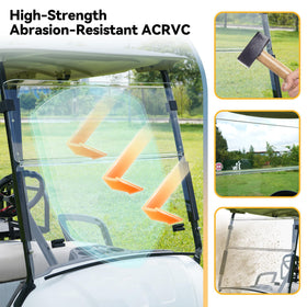 Mixopoly 316 inch thick windshield provides sturdy protection from wind