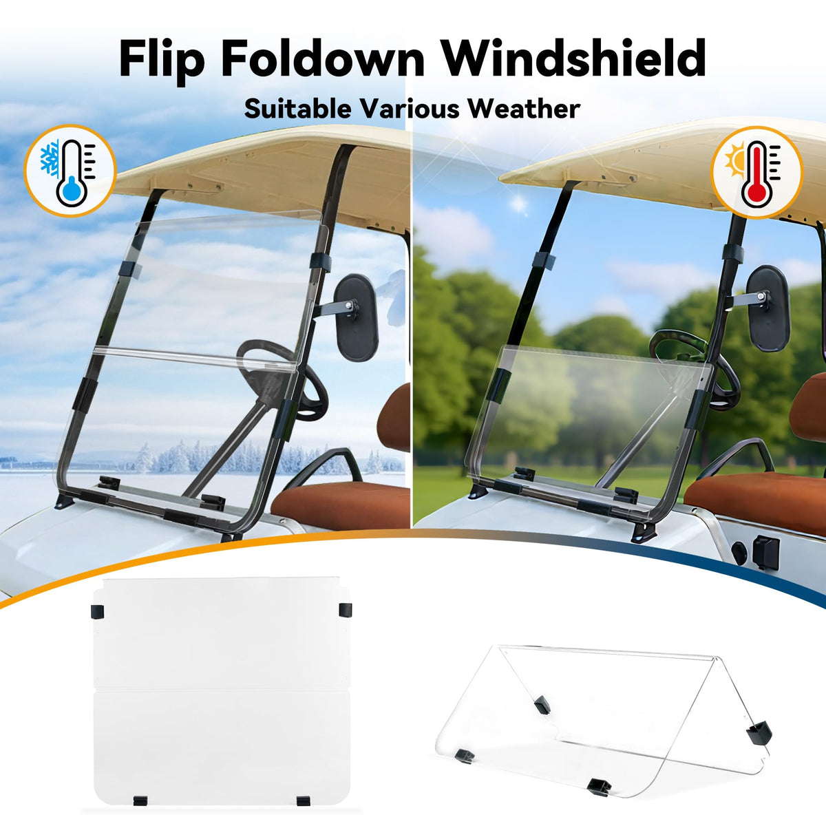 Mixopoly 5mm acrylic construction provides reliable impact resistance on rough courses.