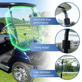 Mixopoly 5mm thick windshield delivers durable impact resistance.