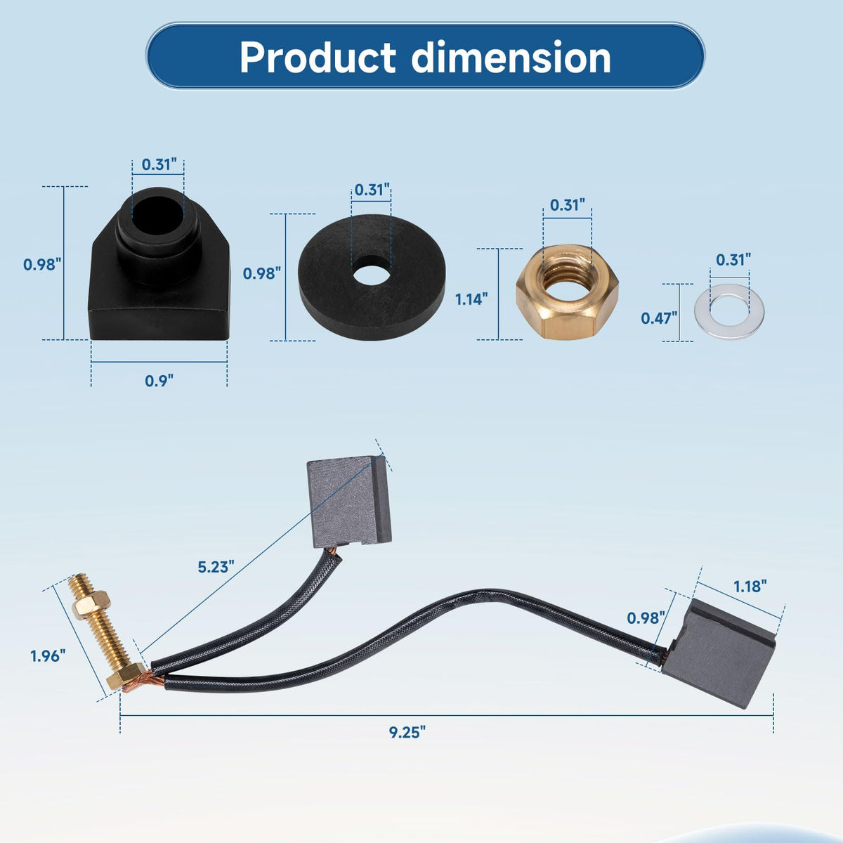 Mixopoly ADC motor brush kit helps prevent premature wear in various golf carts