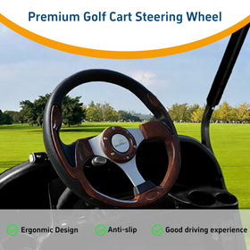 Aluminium core with PU+PP cover offers durable, lightweight steering performance.