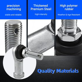 Mixopoly ball joint components with high-quality materials delivering stability on varied terrain