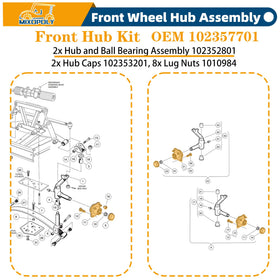 Mixopoly hub bearing and seal kit detail shows premium components