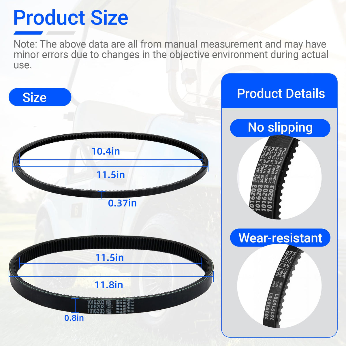 Mixopoly belt wear test visual suggesting durable service life under stress.