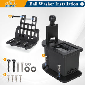Mixopoly bracket installation on a golf cart to avoid interference