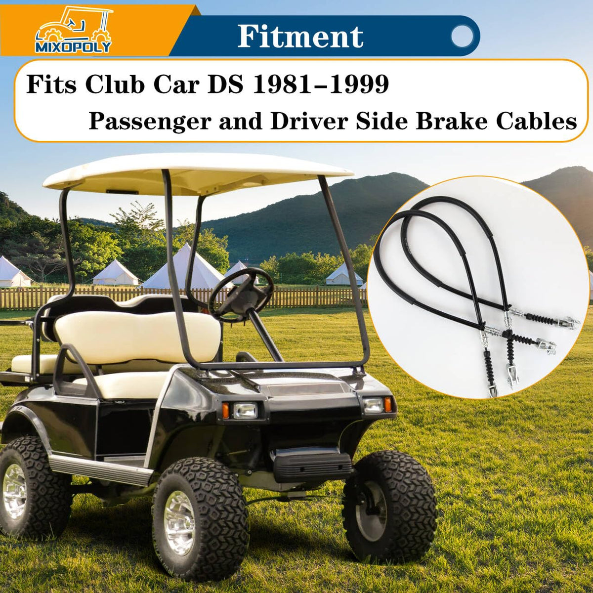 Mixopoly brake cable stainless steel core close-up for strength and reliability.