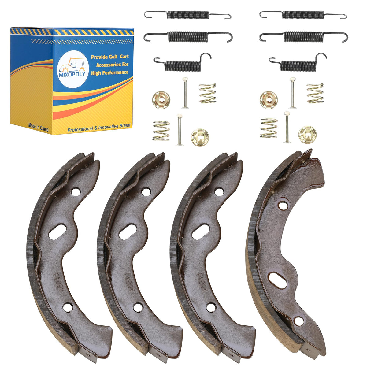 Mixopoly brake shoes kit for EZGO TXT Medalist ready for smoother stopping performance