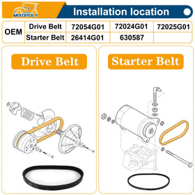 Mixopoly clutch drive belt close-up, 1-1/8 inch width for reliable engagement.