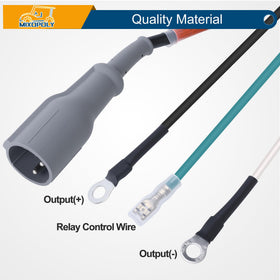 Mixopoly DC cord in black, durable nylon construction