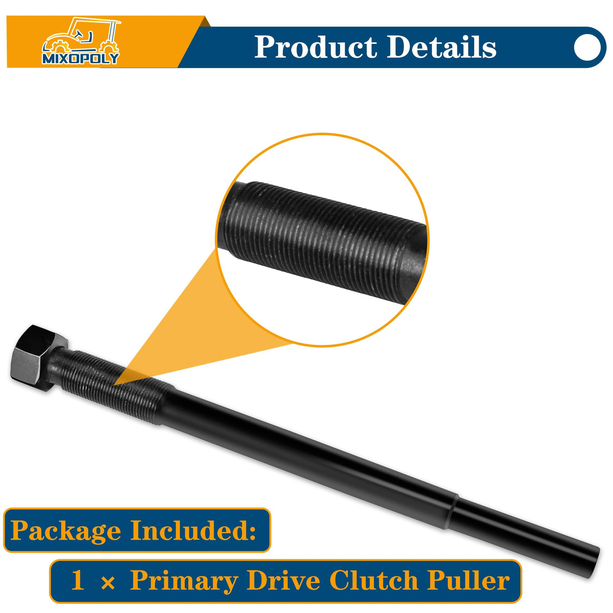 Mixopoly black-coated shot highlights rust-resistant finish for outdoor use.
