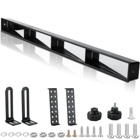 Mixopoly mirror mounted on driver or passenger side with flexible options