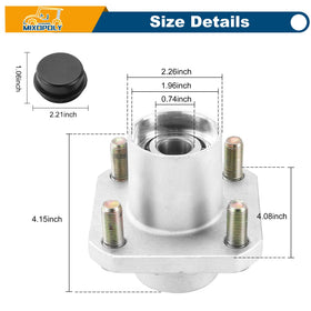 Mixopoly dust caps 1011887 protect hubs from debris and moisture.