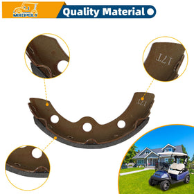 Mixopoly EZGO brake kit parts arranged for replacement