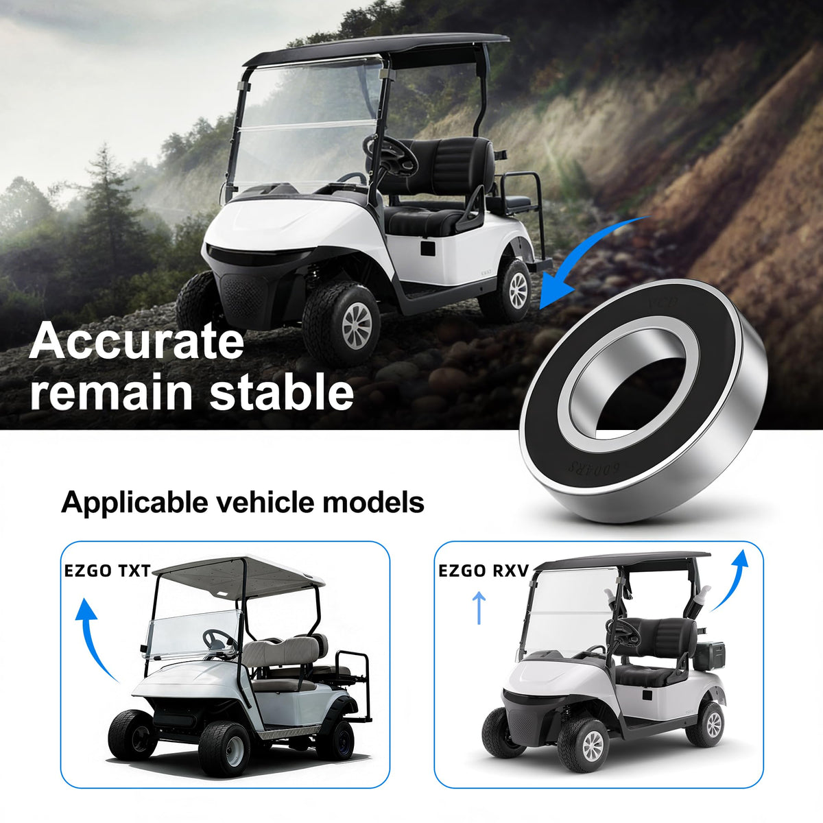 Mixopoly EZGO Marathon rear axle kit for smoother, quieter rides