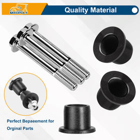 Mixopoly EZGO RXV A-arm bushings installed for quiet, steady steering with refreshed components.